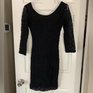 Black lace dress